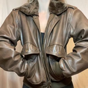 Vintage 80’s Bermans Leather Jacket